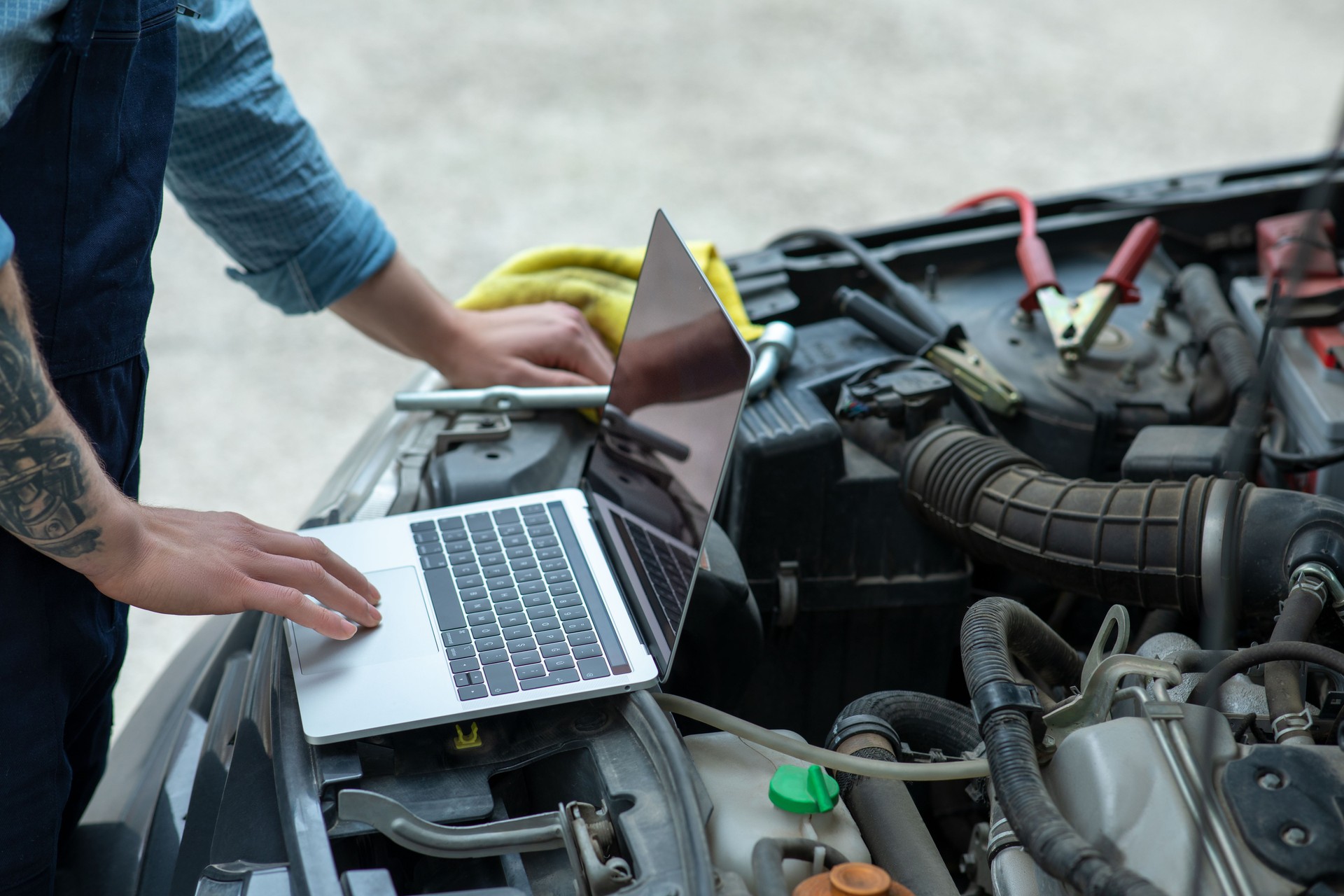 Professional auto service technician